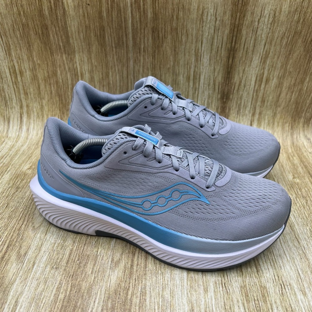 Saucony Echelon 10 Running Shoes Women's 8.5 XW Grey Blue Athletic S11046-104